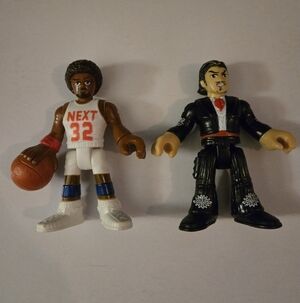 Imaginext Basketball and Mariachi Figures